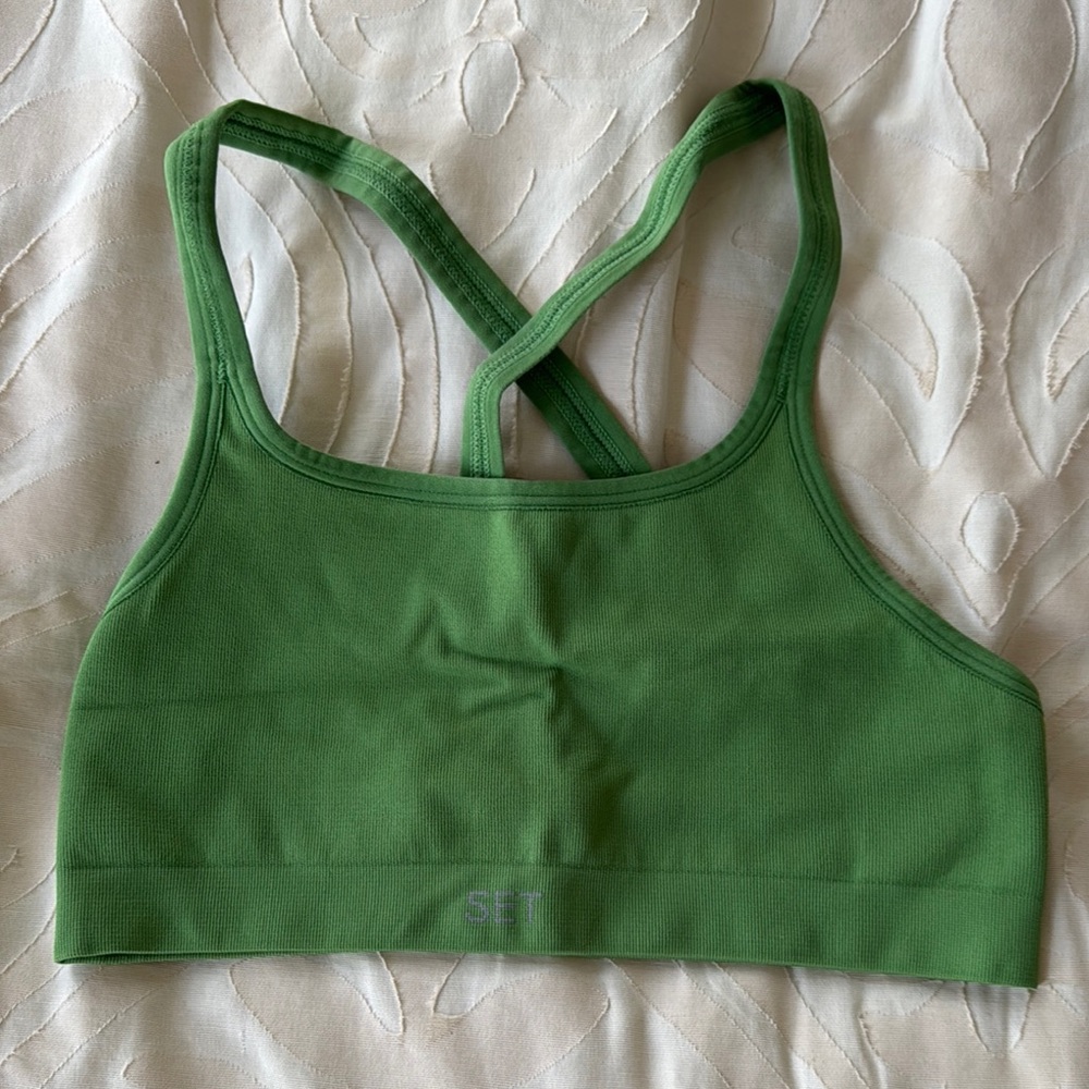 Green Sports Bra